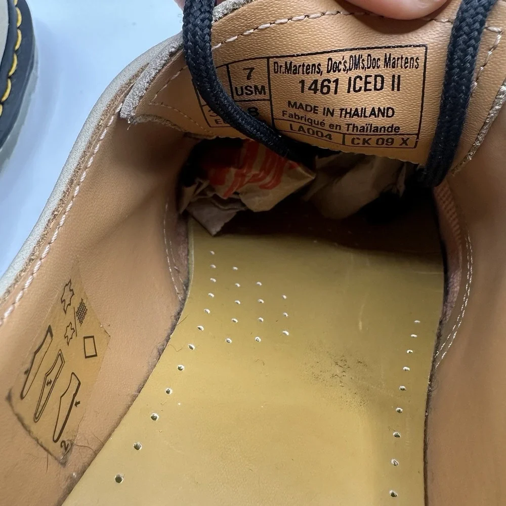Dr Martens 1461 Iced II Buttersoft Light Tan Leather Oxfords Men 7 Women 9‎ NEW